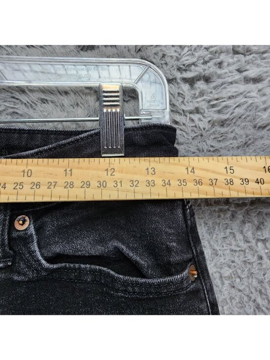 American Eagle Outfitters Jeans Mens 28x30 Black Denim Athletic Skinny - Picture 5 of 14